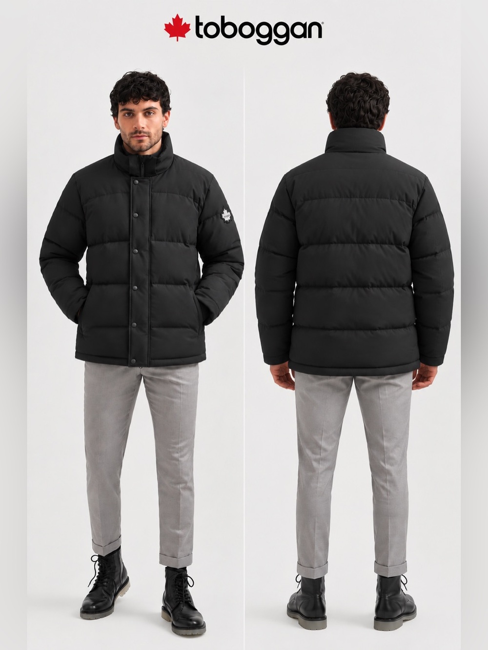 NWOT Toboggan Mark III Black Vegan Puffer Coat (No hood)